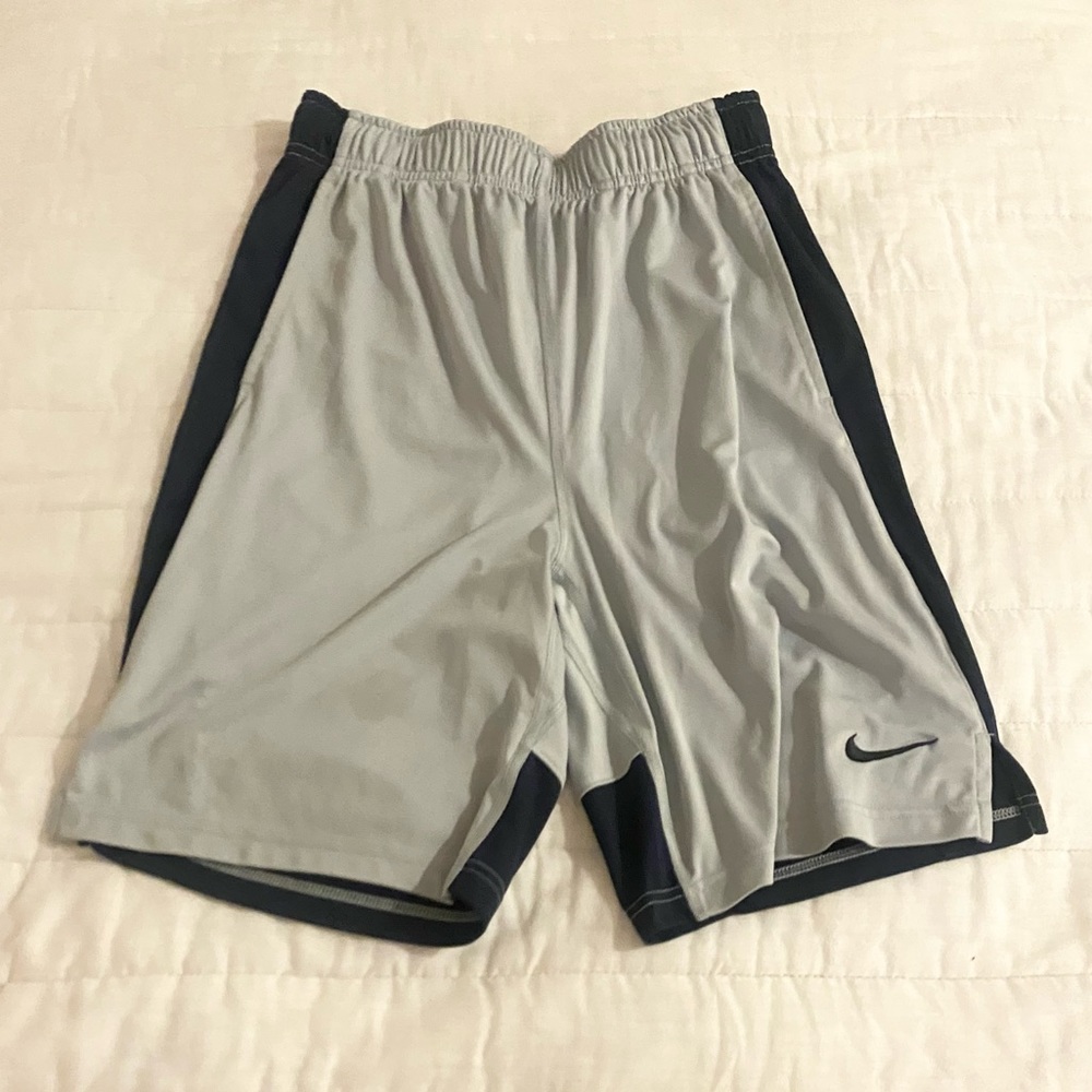 Kids’ Light Grey Nike Dri-Fit Shorts